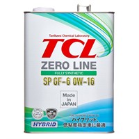 TCL Zero Line Fully Synth, Fuel Economy, SP, GF-6, 0W16, 4л 10337